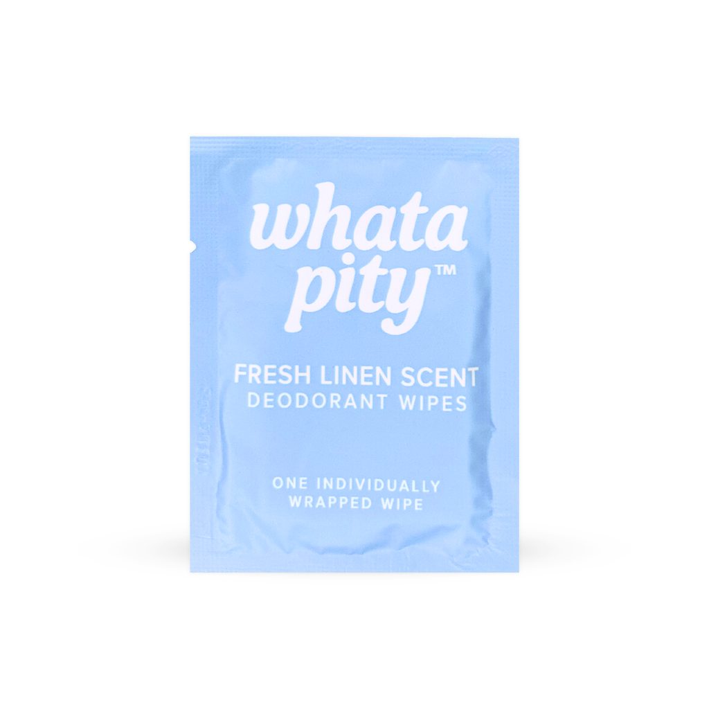 Fresh Linen Deodorant Wipe Wrapped Individually
