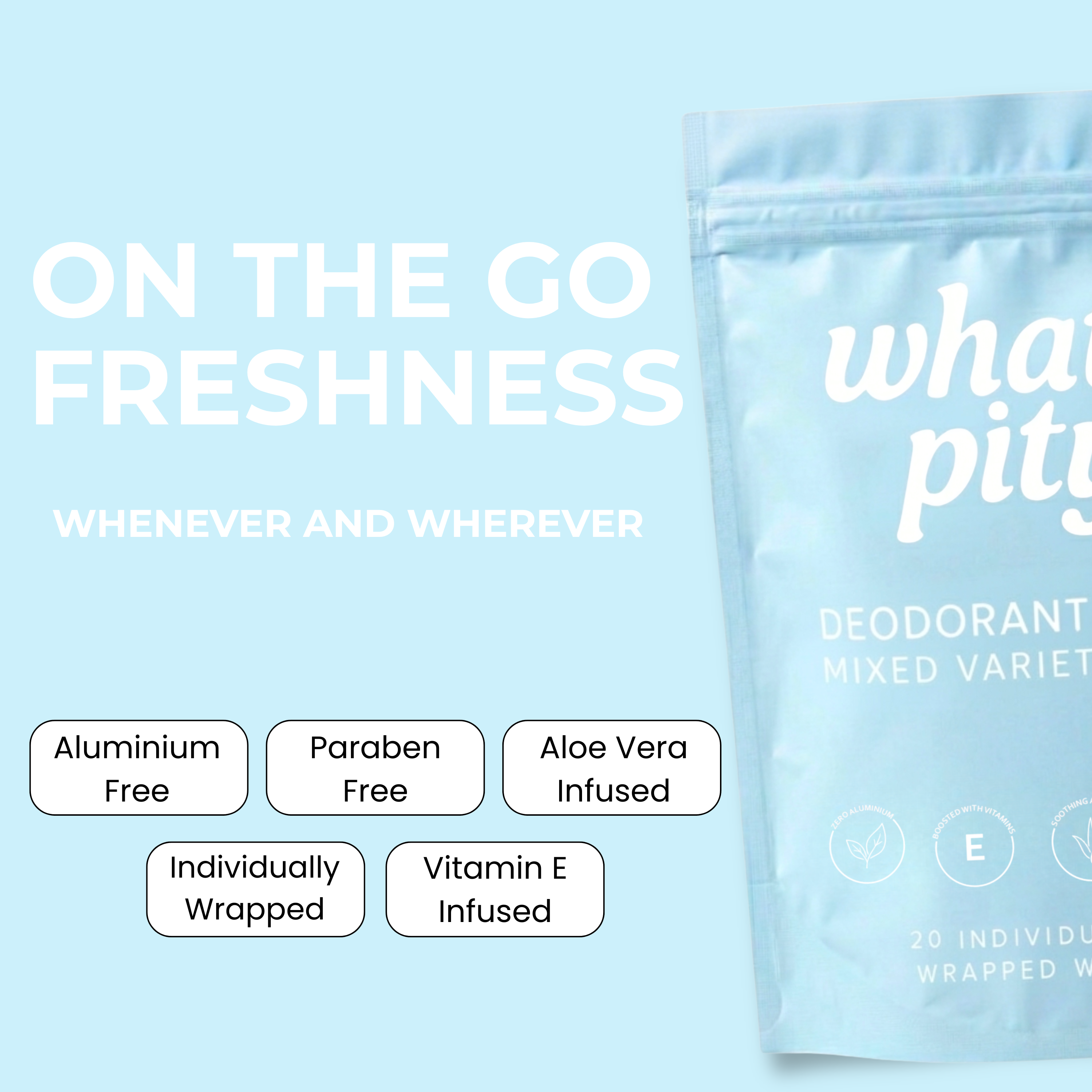 PREORDER: Mixed Variety Deodorant Wipes