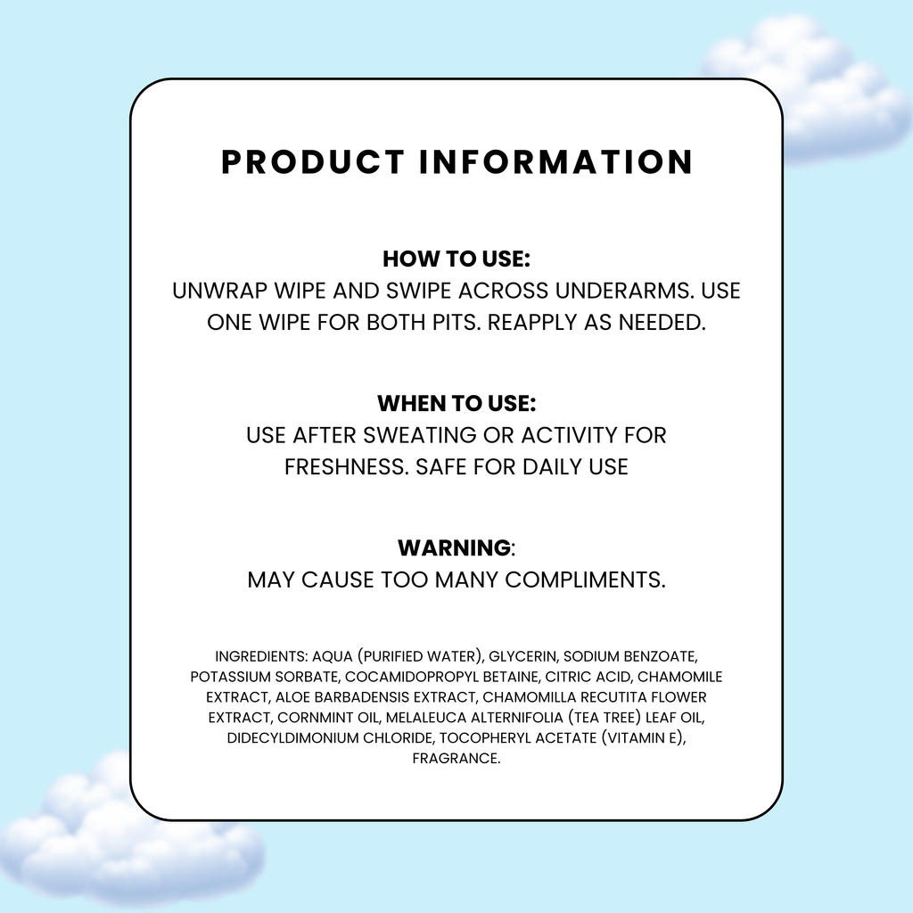 PREORDER: Mixed Variety Deodorant Wipes
