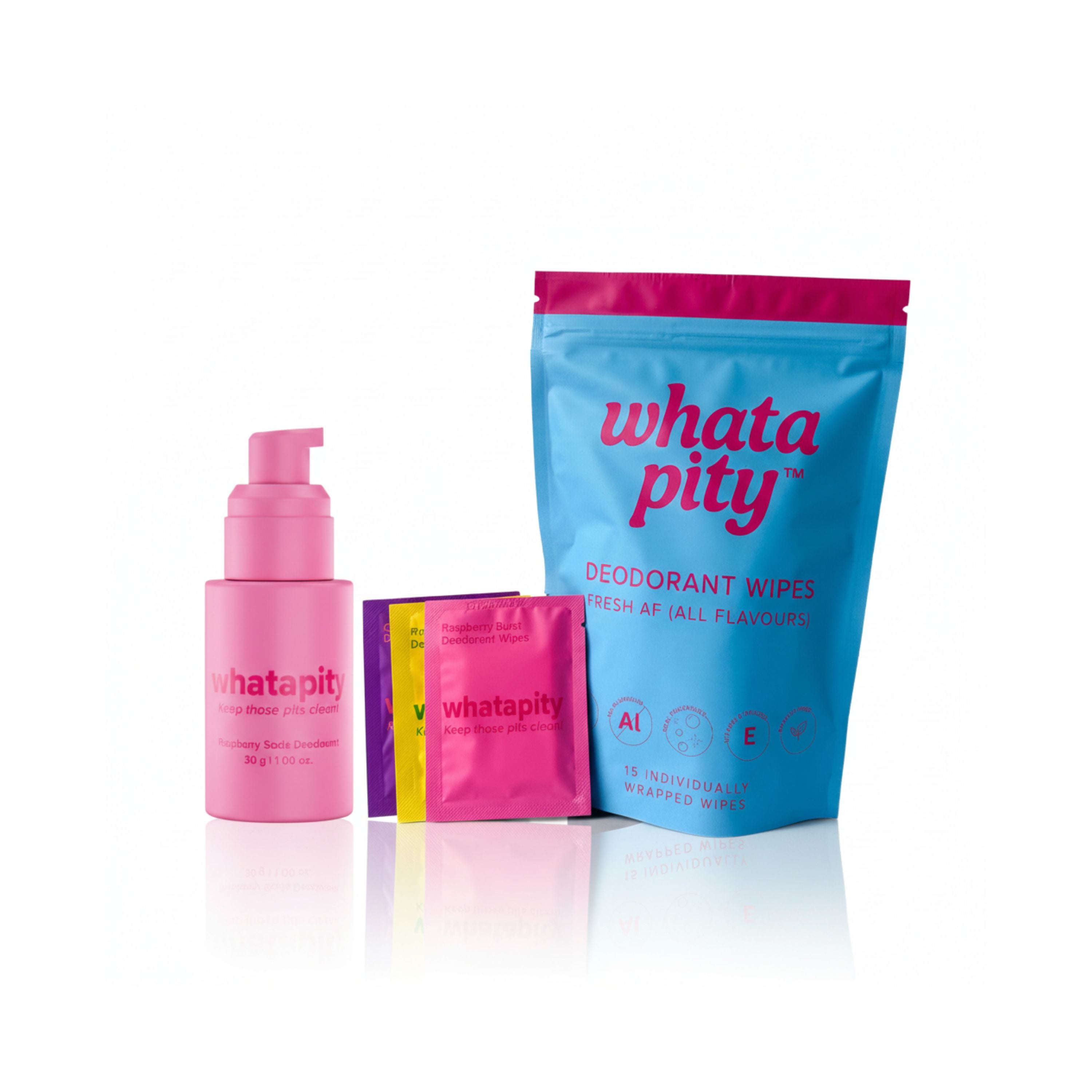 Raspberry Cream and Mixed Deodorant Wipes