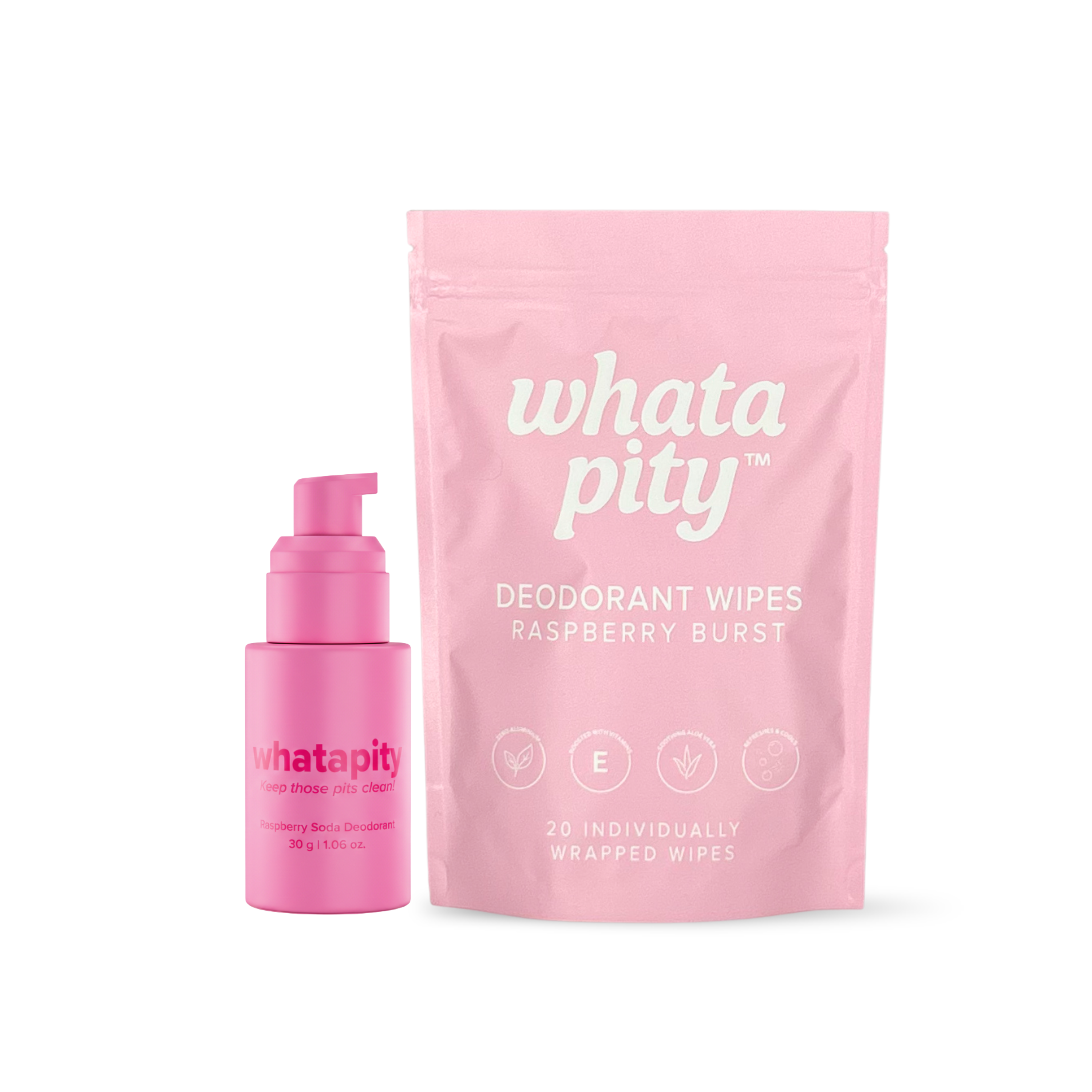 Raspberry Deodorant Wipe Bundle