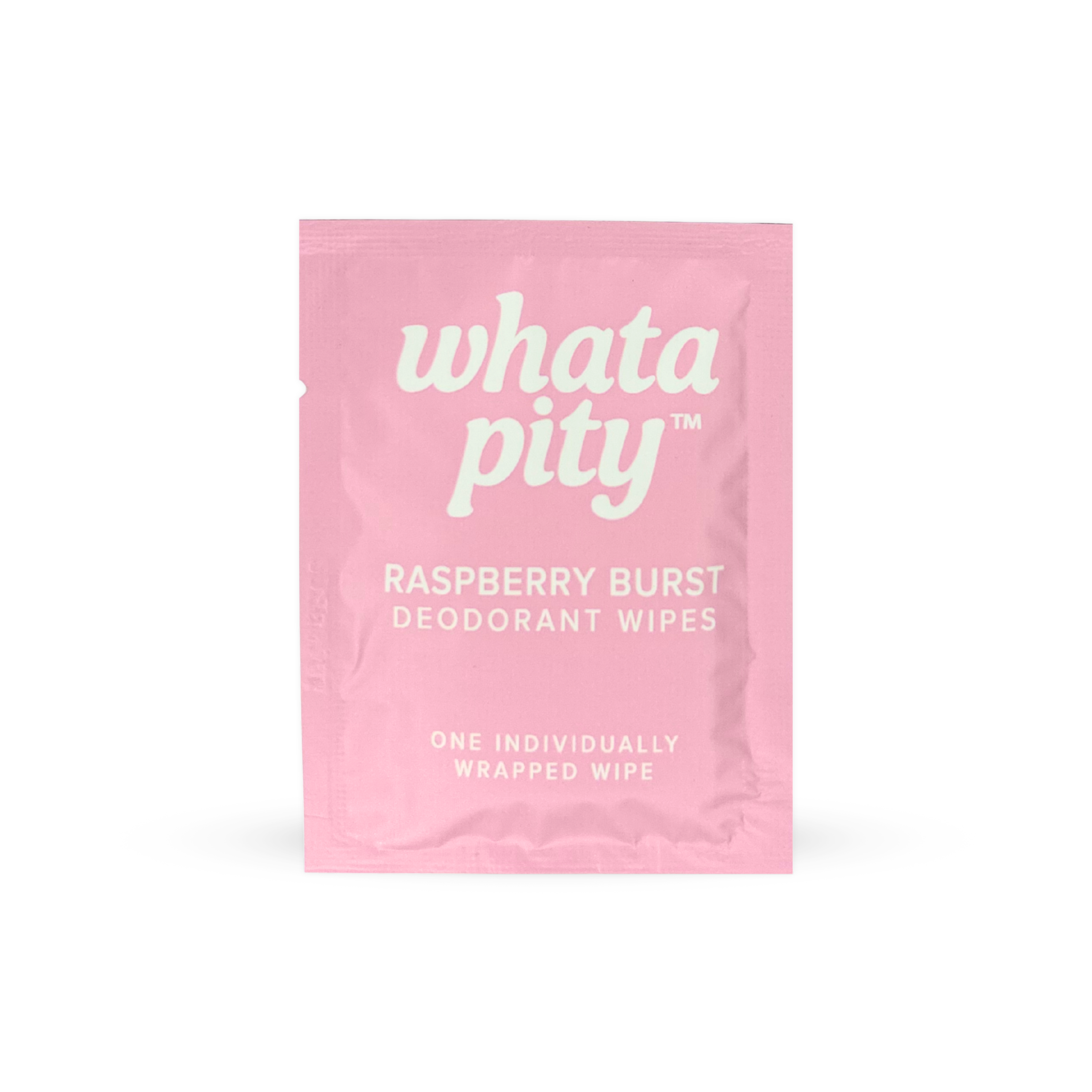 Raspberry Deodorant Wipe Wrapped Individually